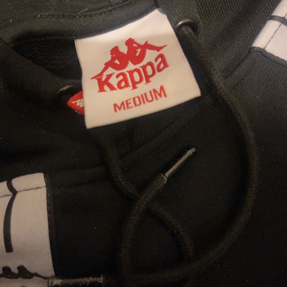 Black Kappa Pullover Hoodie size S - Picture 4 of 4